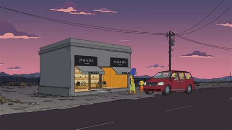 prada cartoon|Prada Marfa Makes an Appearance in The Simpsons .